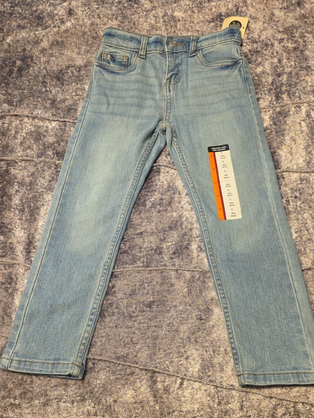 NWT George Boys Size 5 Stretch Slim Fit Jeans With Adjustable Waist.    2/ $15